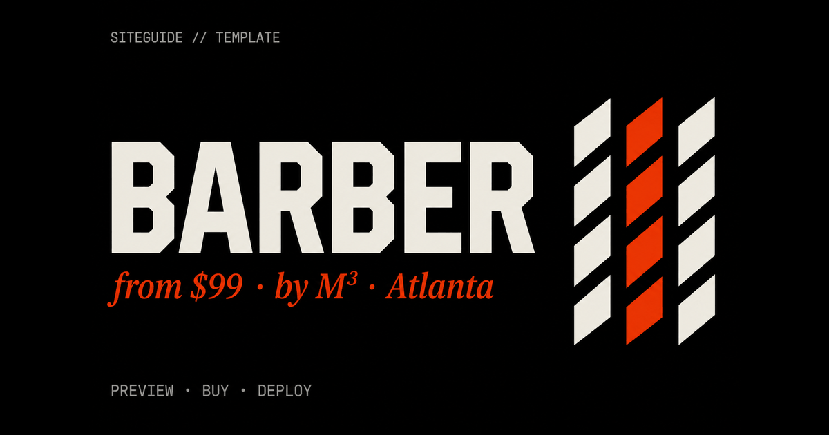 SiteGuide Northside Cuts template preview card