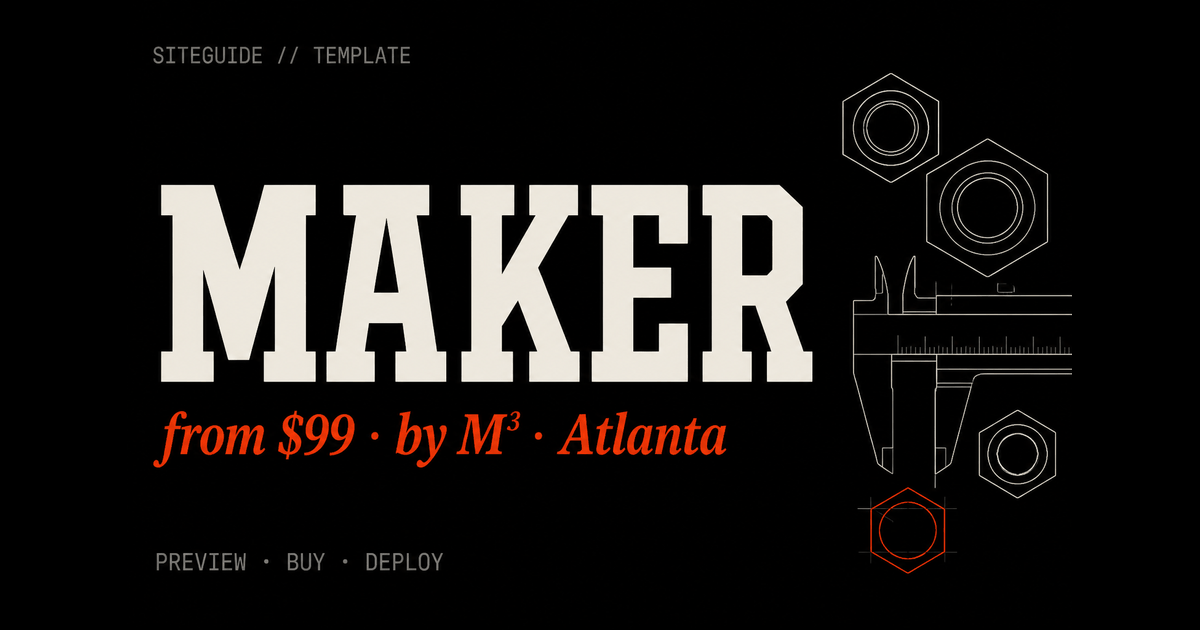 SiteGuide LayerOne Labs template preview card