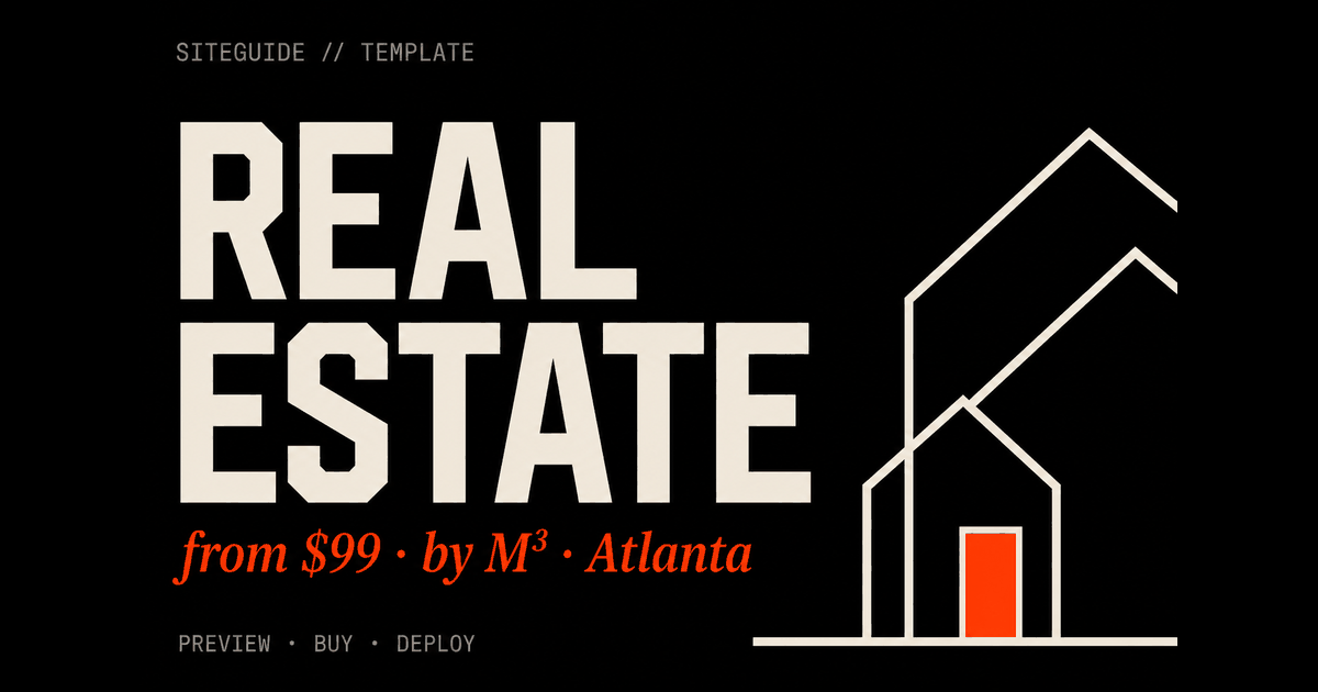 SiteGuide Marlow Estates template preview card