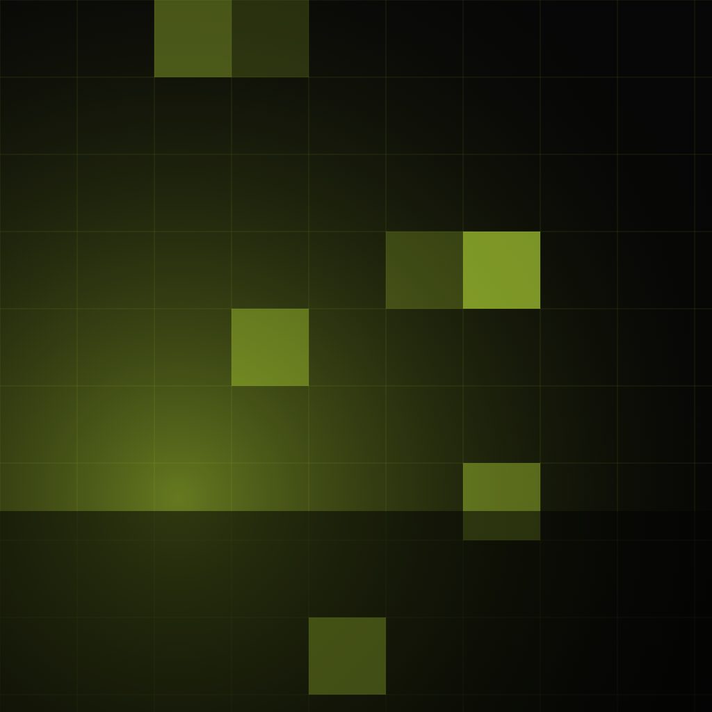 Abstract lime pixel-grid artwork — placeholder for coach portrait